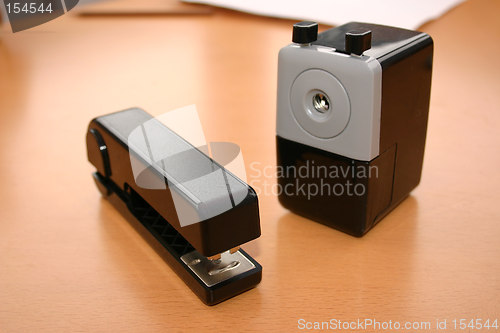 Image of sharpener and stapler