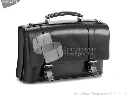 Image of Black business briefcase isolated