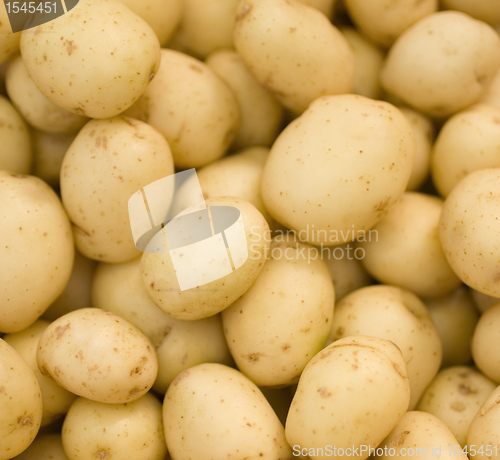 Image of potatoes raw vegetables food pattern in market