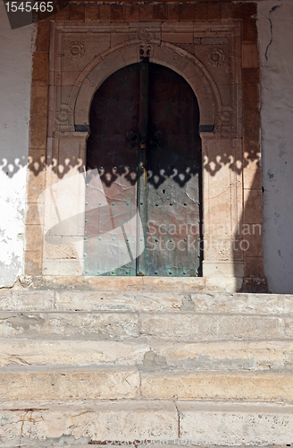 Image of Traditional door from Sidi Bou Said, Tunis