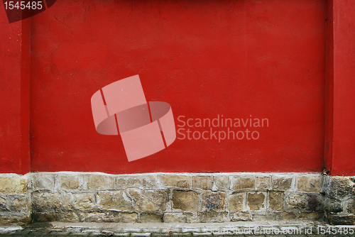 Image of Red plastered wall