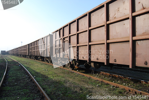 Image of Railway freight wagons