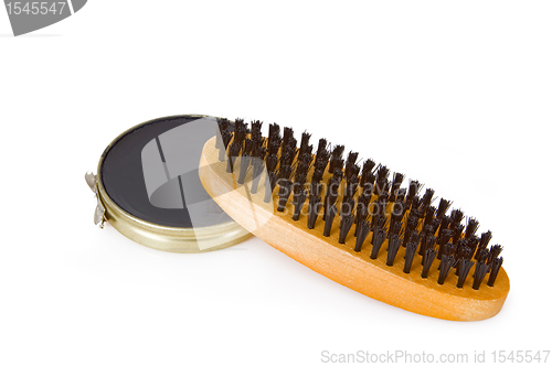 Image of Black shoe polish