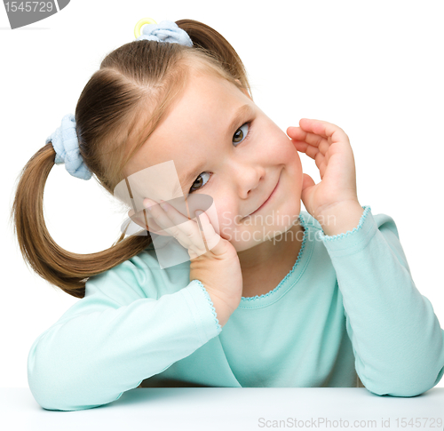 Image of Portrait of a cute little girl