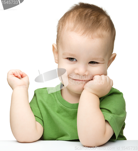 Image of Portrait of a cute little boy