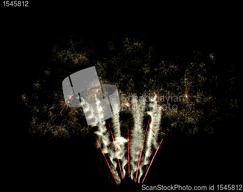 Image of Twirling Fireworks from ground to sky