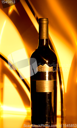 Image of The golden wine bottle