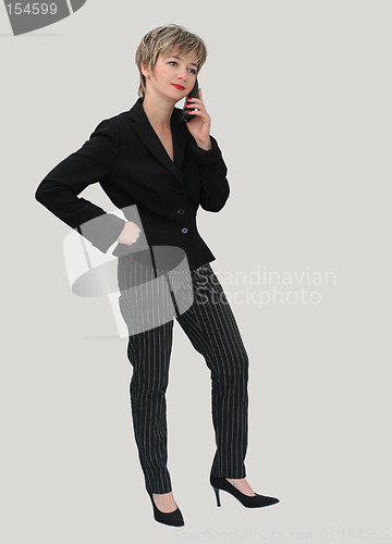 Image of Businesswoman speaking on the phone