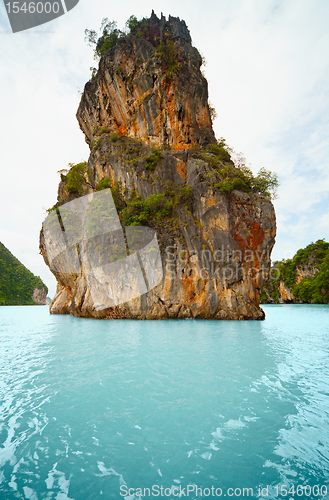 Image of limestone island - the coast of Thailand, Phuket