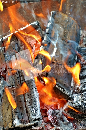 Image of wood fire