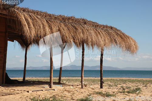 Image of Beautiful scene of a the sea and beach, Tunisia
