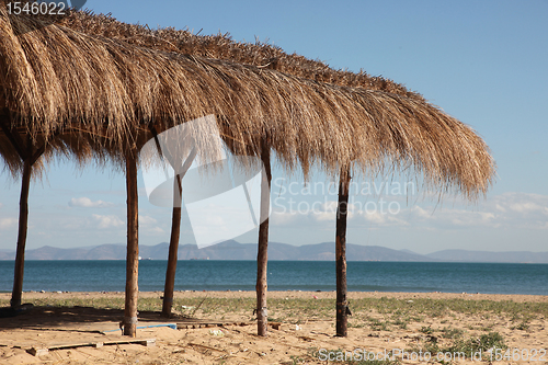 Image of Beautiful scene of a the sea and beach, Tunisia