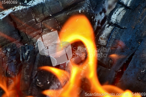 Image of wood fire