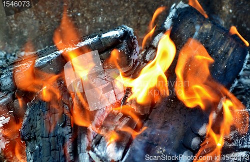 Image of wood fire