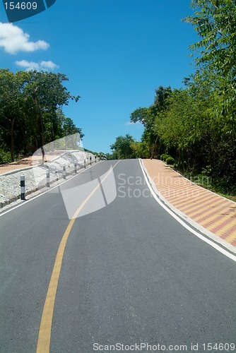 Image of Country-road over a hill