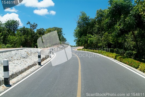 Image of Road over a hill