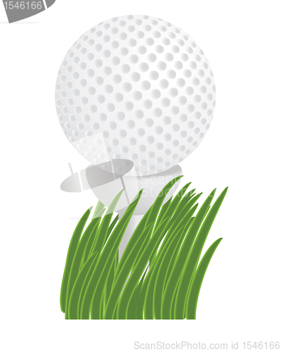 Image of golf ball on a tee