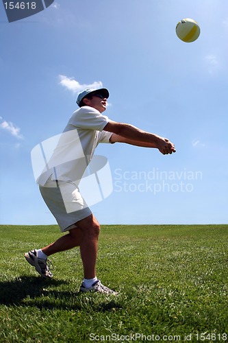 Image of Volleyball Player on grass