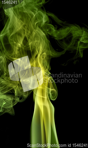 Image of green smoke detail
