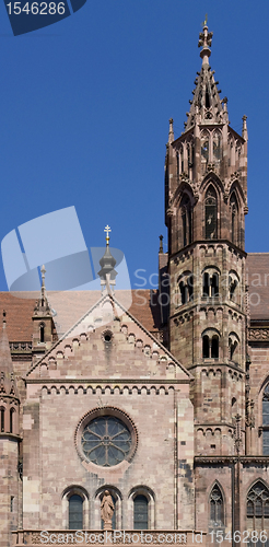 Image of detail of the Freiburg Minster