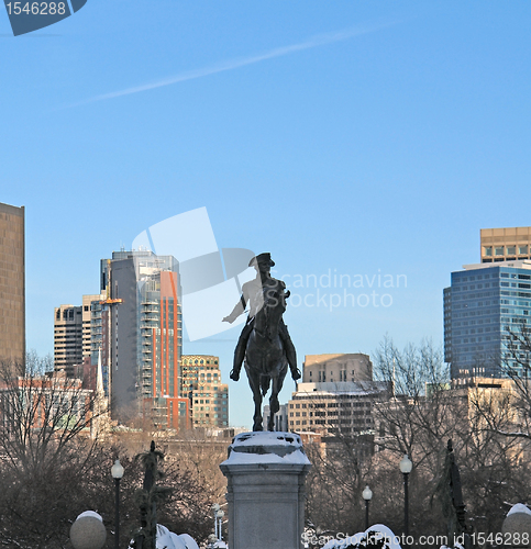 Image of George Washington Statue in Boston