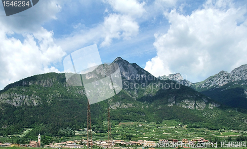 Image of alpine scenery at summer time