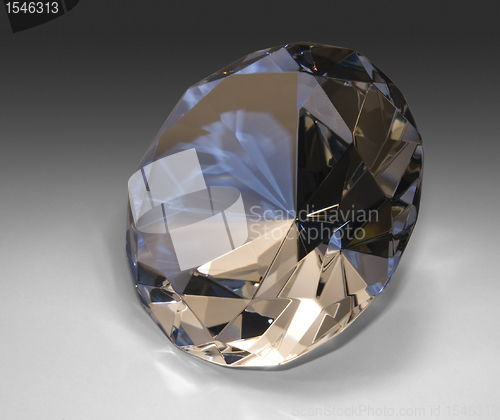 Image of diamond in gradient back
