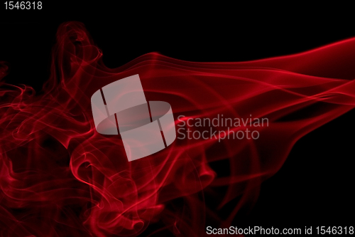 Image of red smoke detail