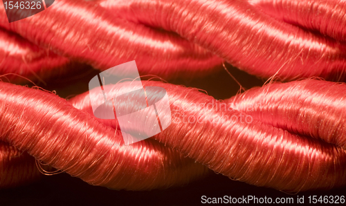 Image of red cord detail