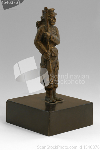 Image of nostalgic soldier sculpture