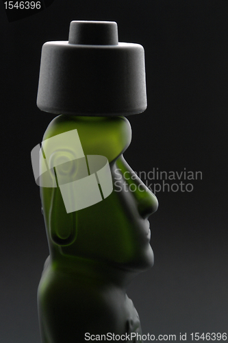 Image of moai head bottle