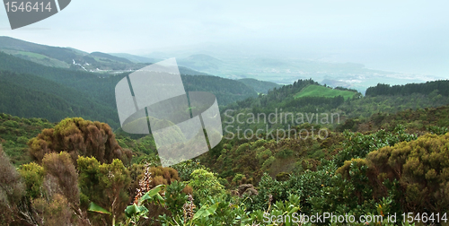 Image of panoramic coastal scenery at the Azores