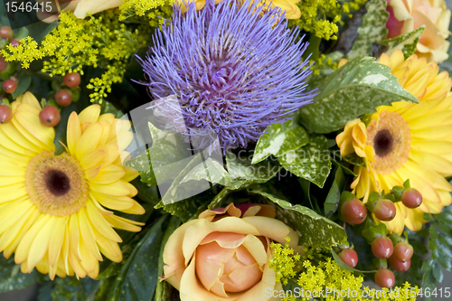 Image of colorful bunch of flowers