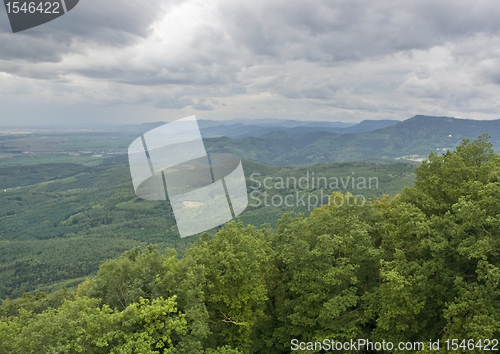 Image of aerial view around Haut-Koenigsbourg Castle