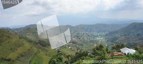 Image of panoramic view in the Virunga Mountains