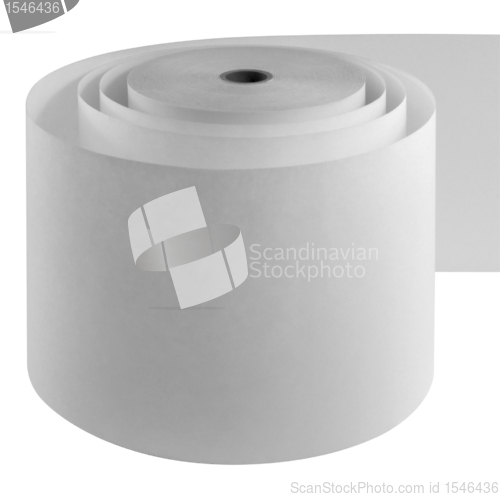 Image of loose whitepaper roll