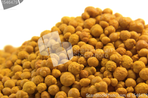 Image of orange ferric chloride balls