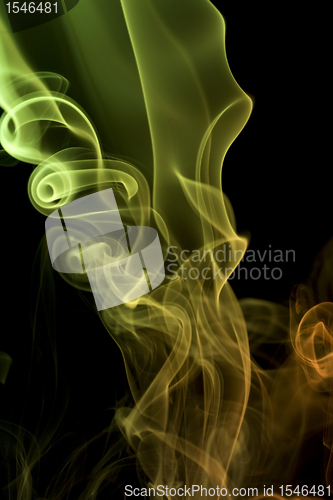 Image of multicolored smoke detail