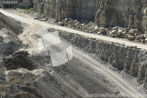 Image of streets in a stone pit