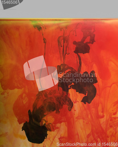 Image of colorful contamination
