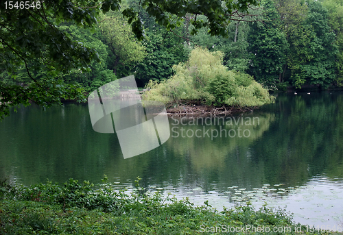 Image of idyllic lake in D