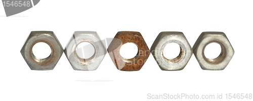 Image of old screw nuts