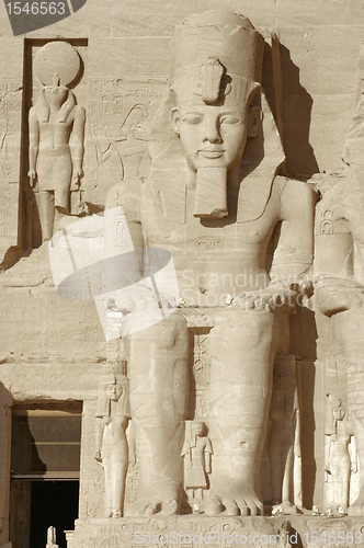 Image of Ramesses at Abu Simbel temples in Egypt