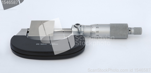 Image of metallic micrometer