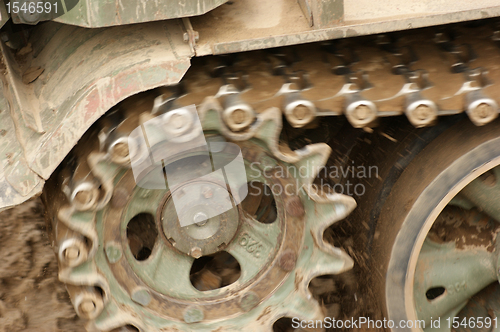 Image of tank chains detail