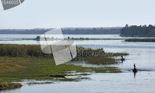 Image of River Nile scenery between Aswan and Luxor