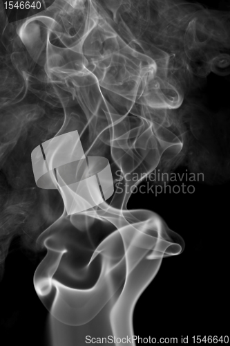 Image of smoke detail in black back