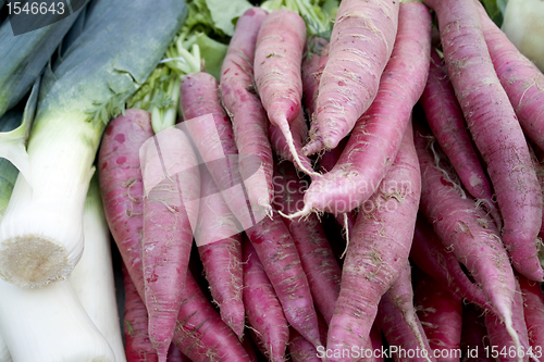 Image of radish and field garlic