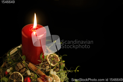 Image of christmas candle