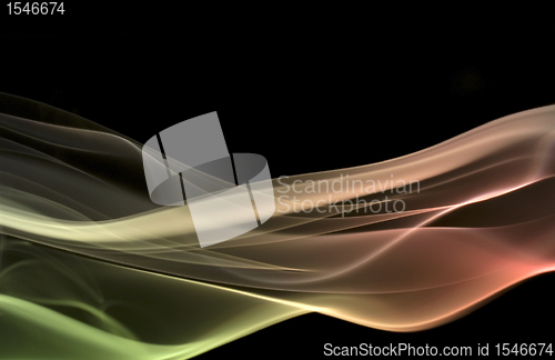 Image of multicolored smoke